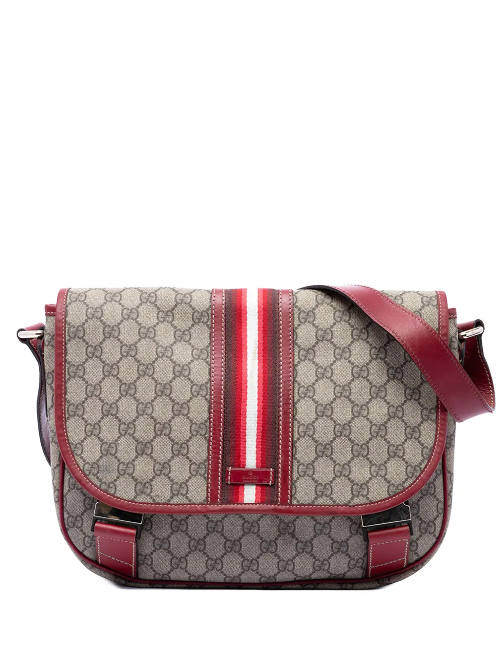 Gucci Pre-Owned 2016-2026 GG Supreme Web crossbody bag - Toni neutri