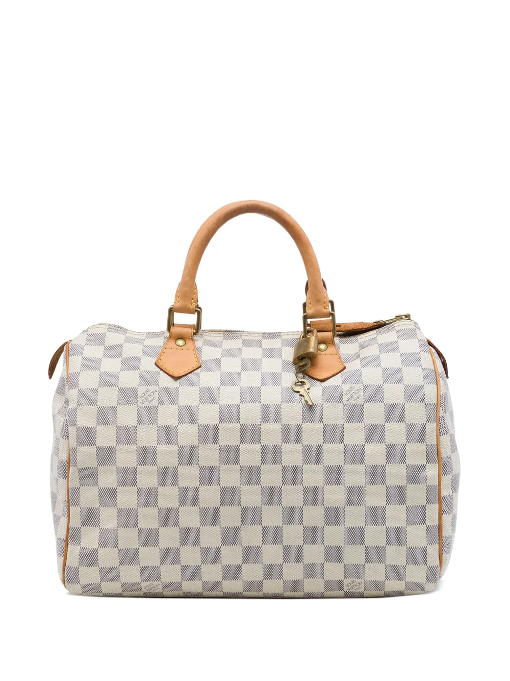 Louis Vuitton Pre-Owned 2008 Damier Azur Speedy 30 boston bag - Bianco