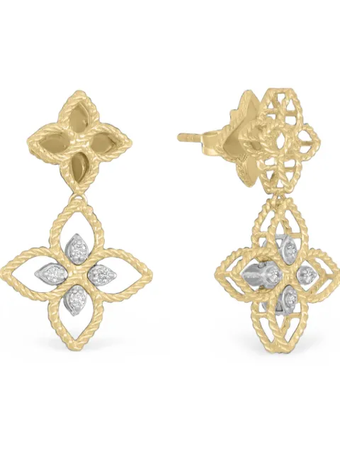 Roberto Coin aretes Venetian Princess con diamantes