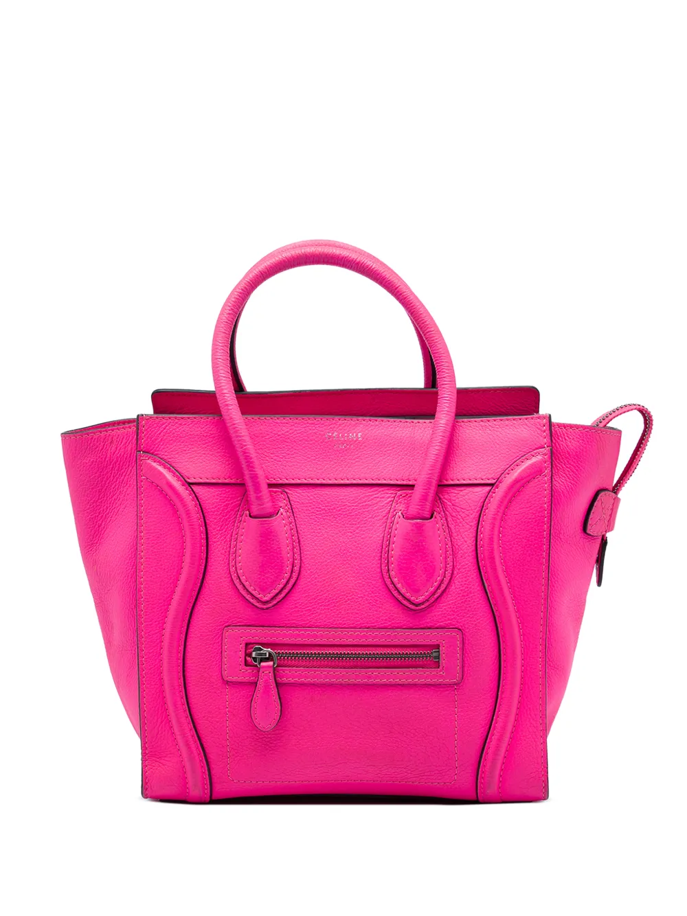Celine Pre-Owned 2011 Micro Drummed Calfskin Luggage tote bag - Rosa