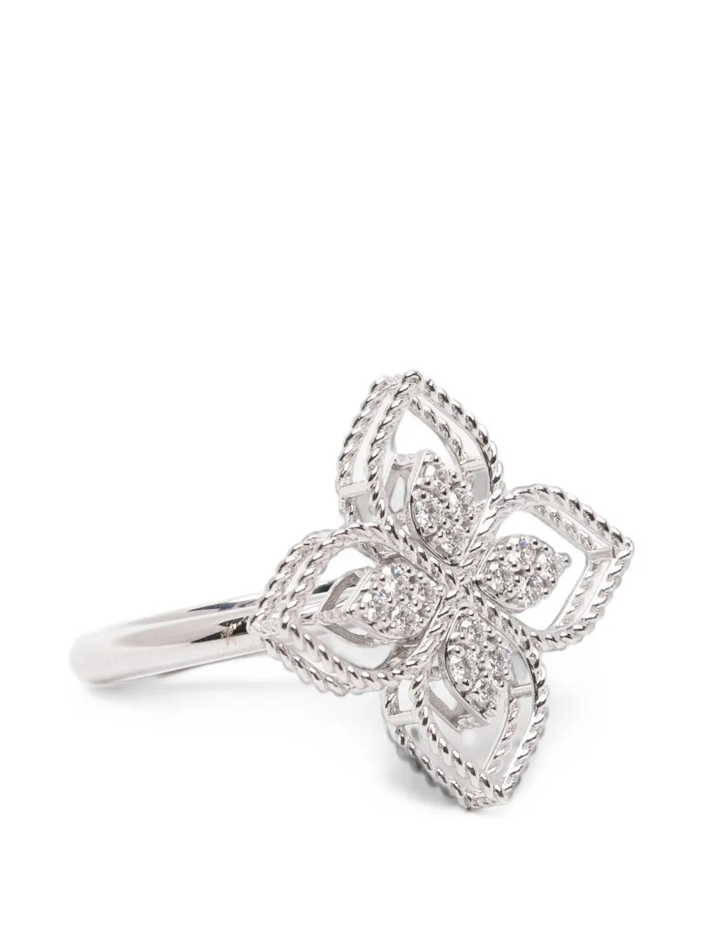 Roberto Coin Princess Flower diamond ring - Silber