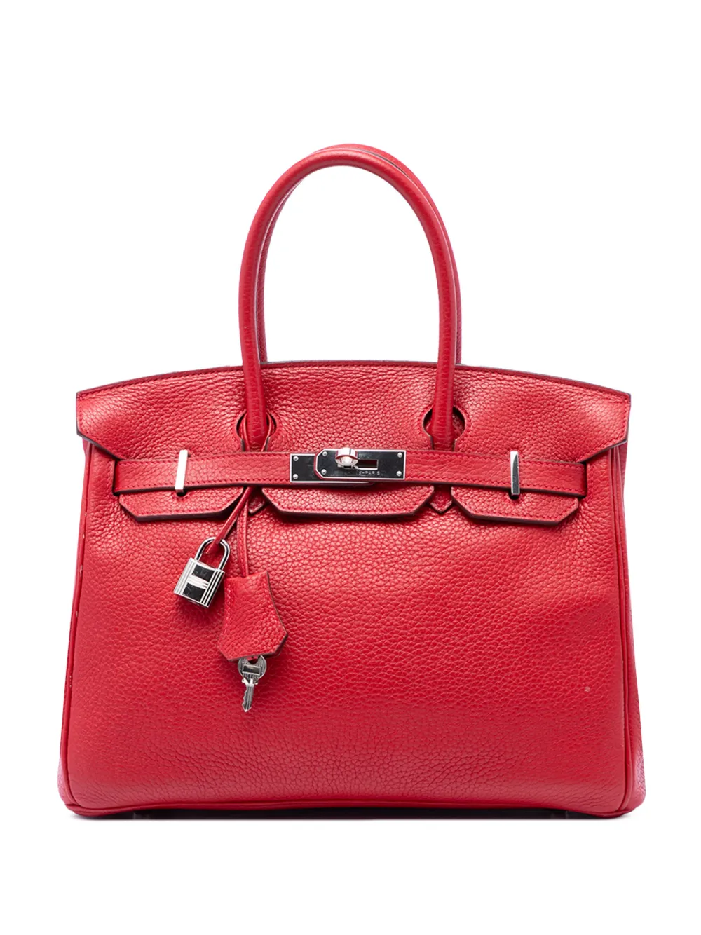 Hermès Pre-Owned 1997-2014 Togo Birkin Retourne 30 handbag - Rosso