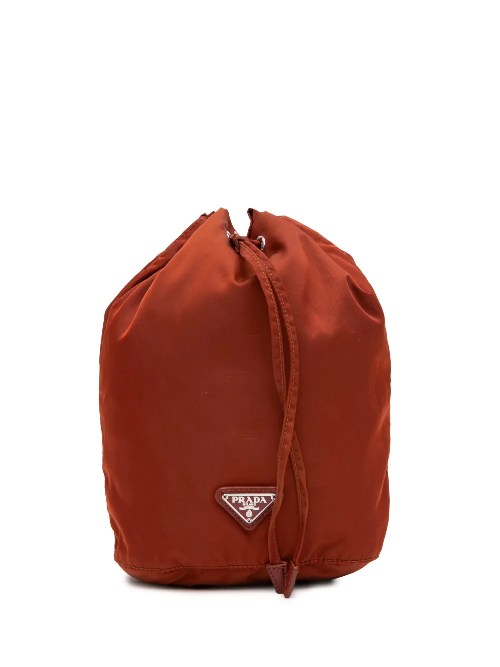 Prada Pre-Owned 2000-2013 Tessuto Drawstring Pouch bucket bag - Rot
