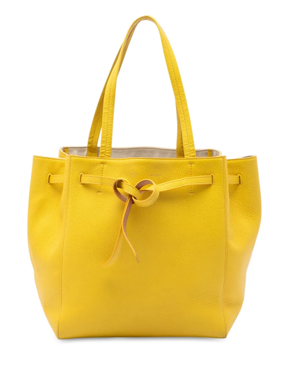 Celine Pre-Owned 2014 Small Grained Calfskin Phantom Cabas tote bag - Gelb