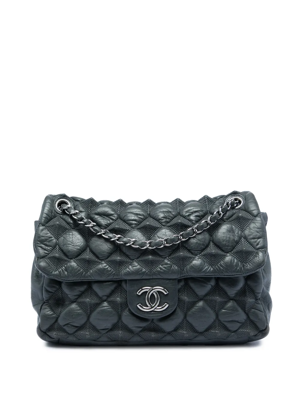 CHANEL Pre-Owned 2008-2009 Paris Moscou Quilted Lambskin Stravinsky Flap shoulder bag - Grau