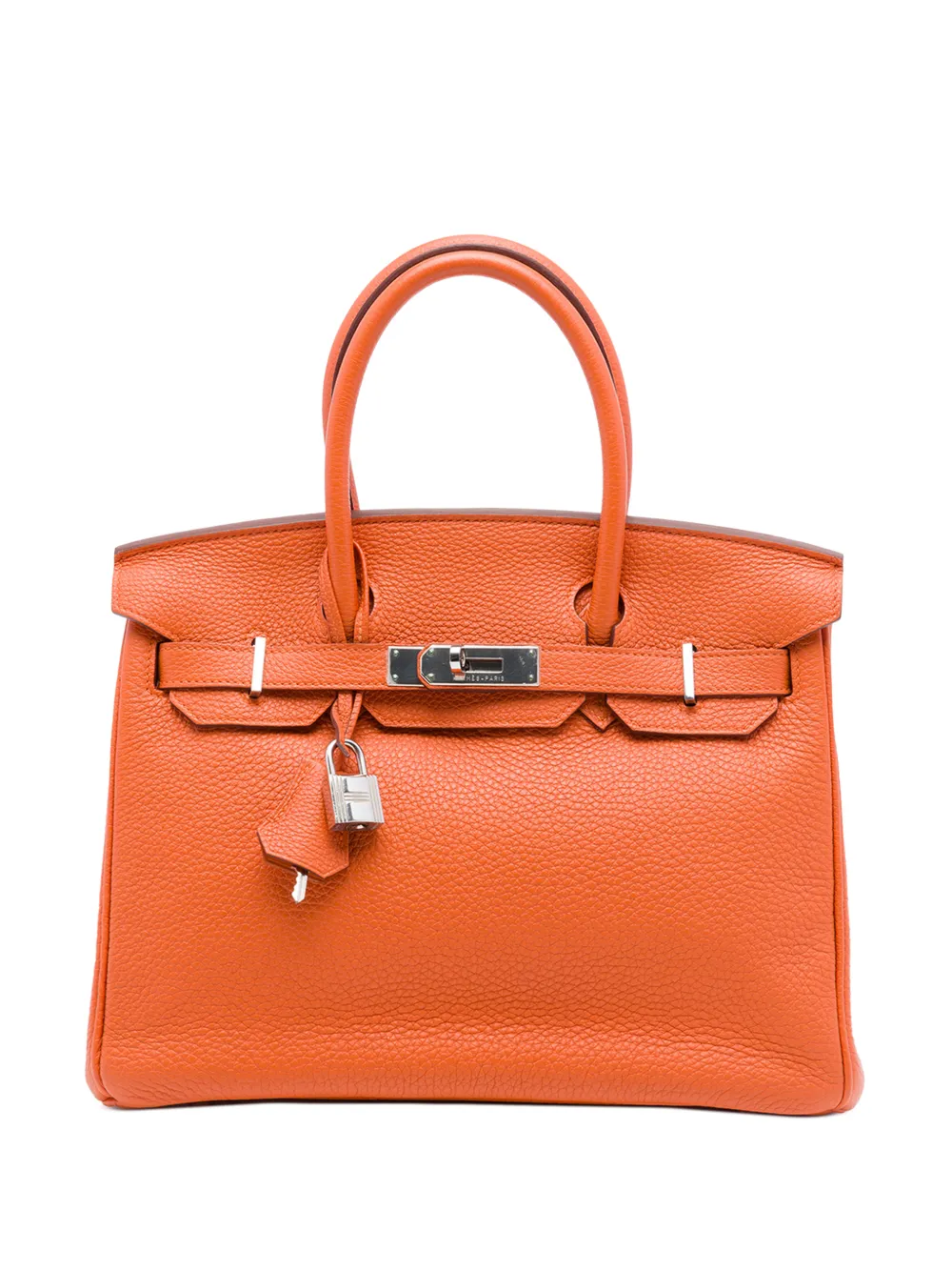 Hermès Pre-Owned 2011 Clemence Birkin Retourne 30 handbag - Arancione