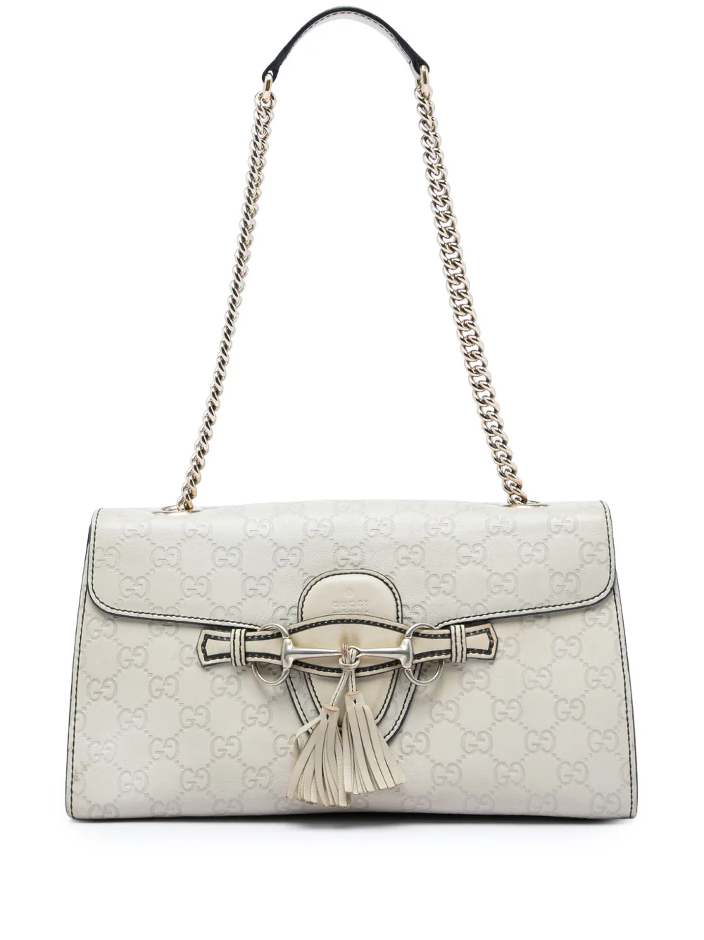 Gucci Pre-Owned 2016-2026 Medium Guccissima Emily shoulder bag - Weiß