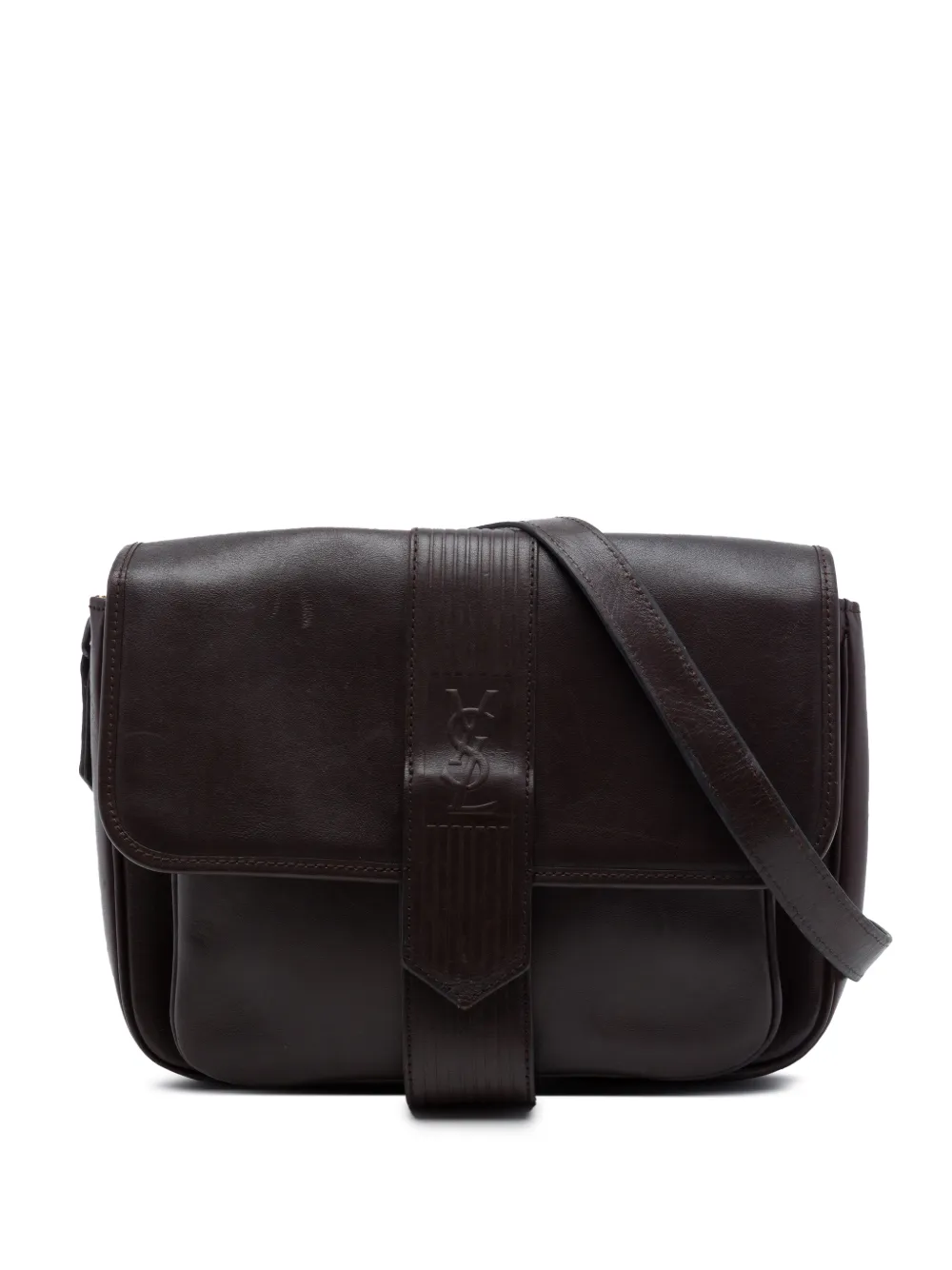 Saint Laurent Pre-Owned 20th Century Leather crossbody bag - Marrone
