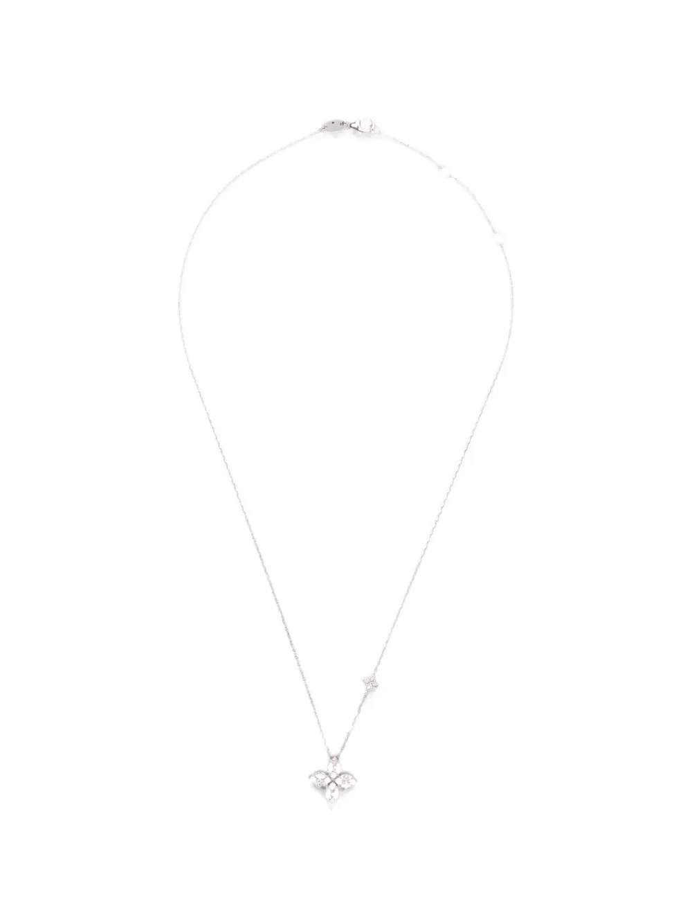 Roberto Coin Collana Princess Flower con diamanti - Argento