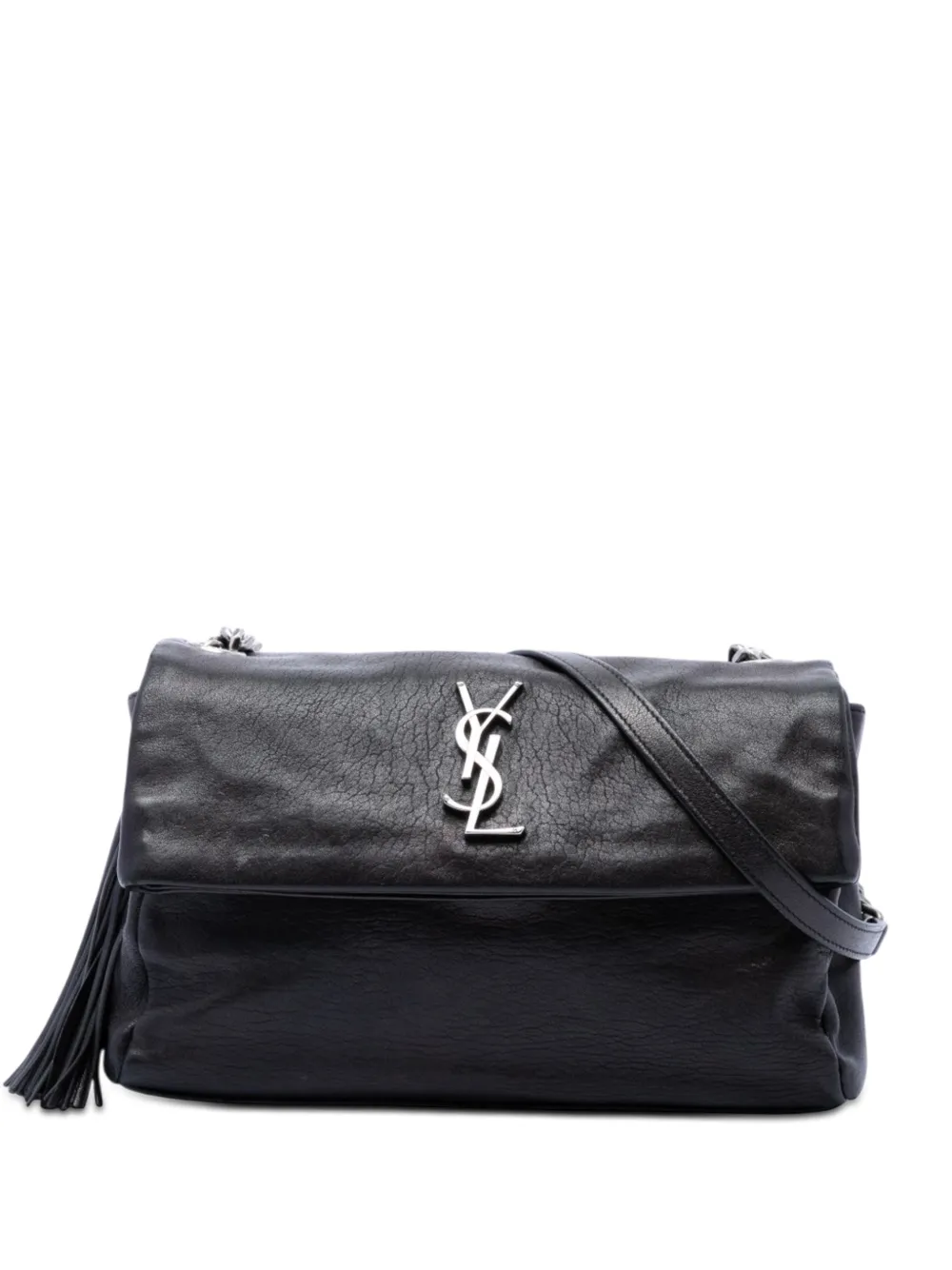 Saint Laurent Pre-Owned 2017 Medium Sheepskin West Hollywood crossbody bag - Nero