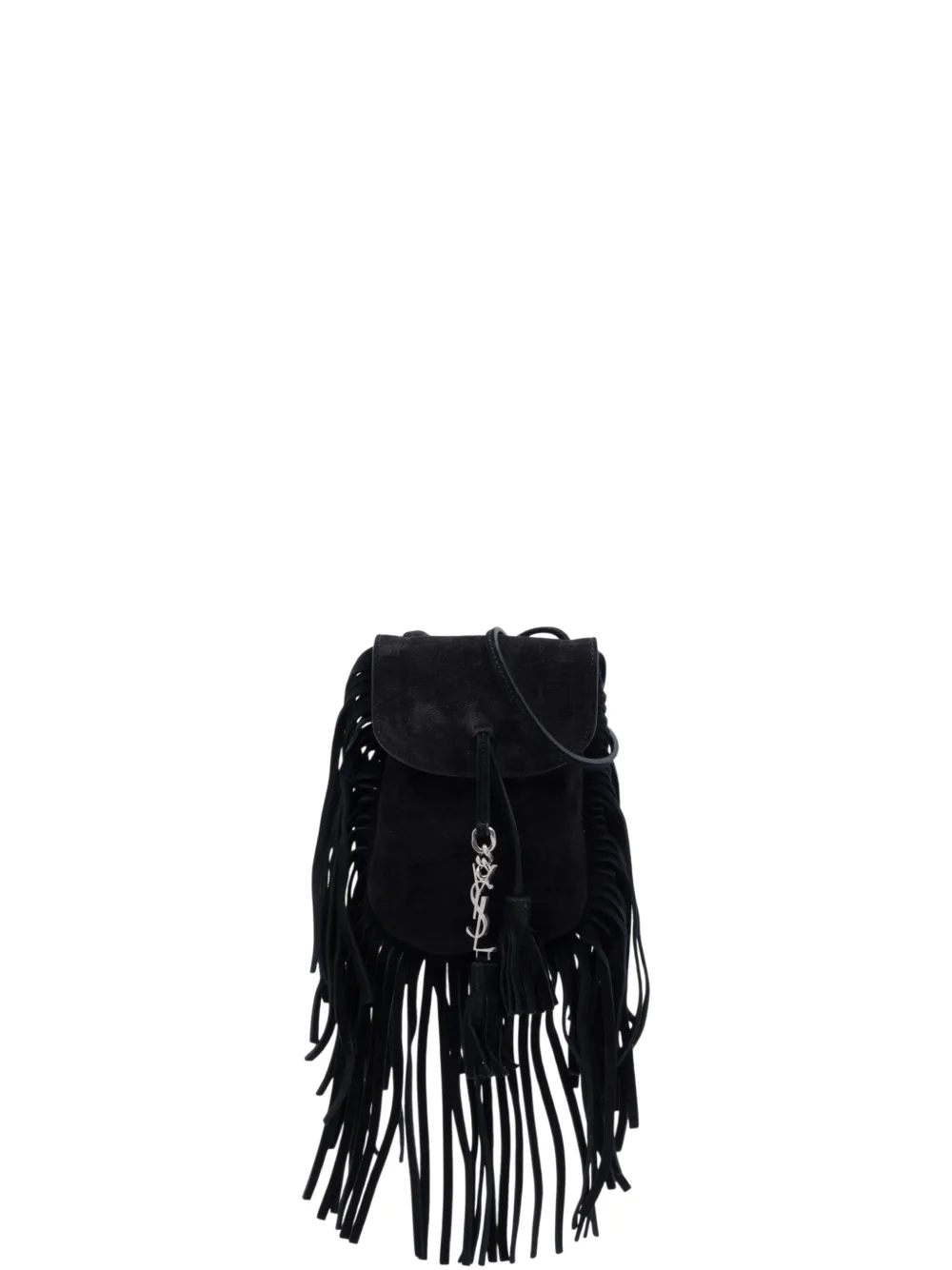 Saint Laurent Pre-Owned 2016 Toy Suede Anita Fringed crossbody bag - Nero