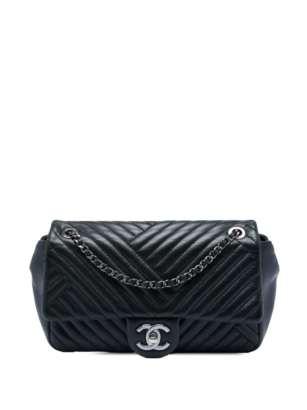 CHANEL Pre-Owned 2015-2016 Small Lambskin CC Crossing Flap shoulder bag - Schwarz