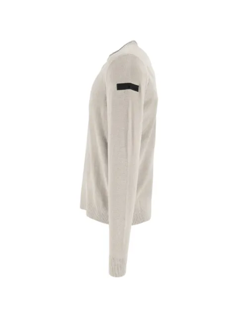 RRD velvet-effect ribbed-trim sweater