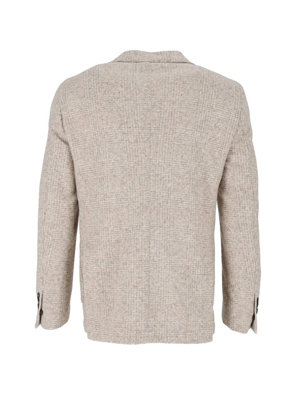 Brera Check-pattern Notched-lapel Blazer In Neutral
