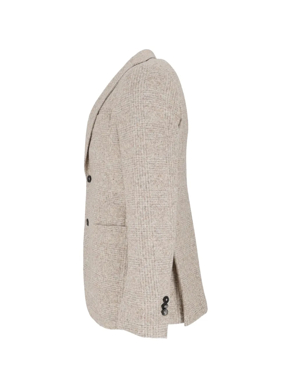 Brera Check-pattern Notched-lapel Blazer In Neutral