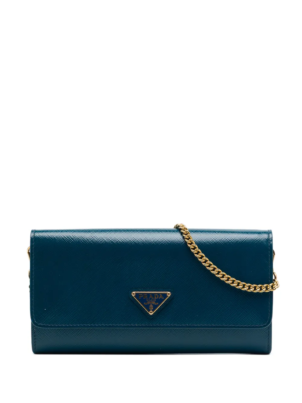 Prada Pre-Owned 2000-2013 Saffiano Lux Wallet On Chain crossbody bag - Blau