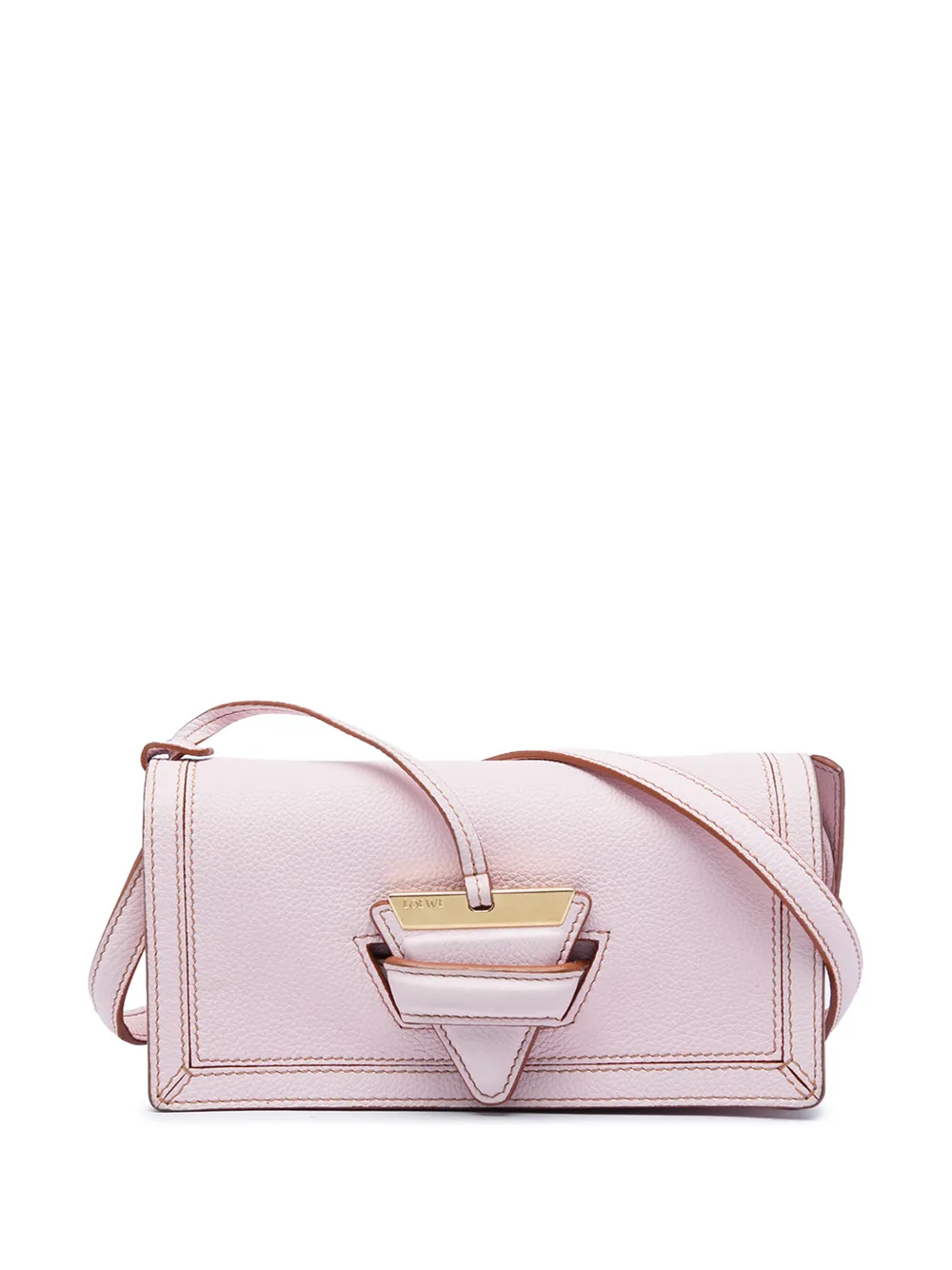 Loewe Pre-Owned 2020 Grained Calfskin Barcelona Wallet On Strap crossbody bag - Rosa