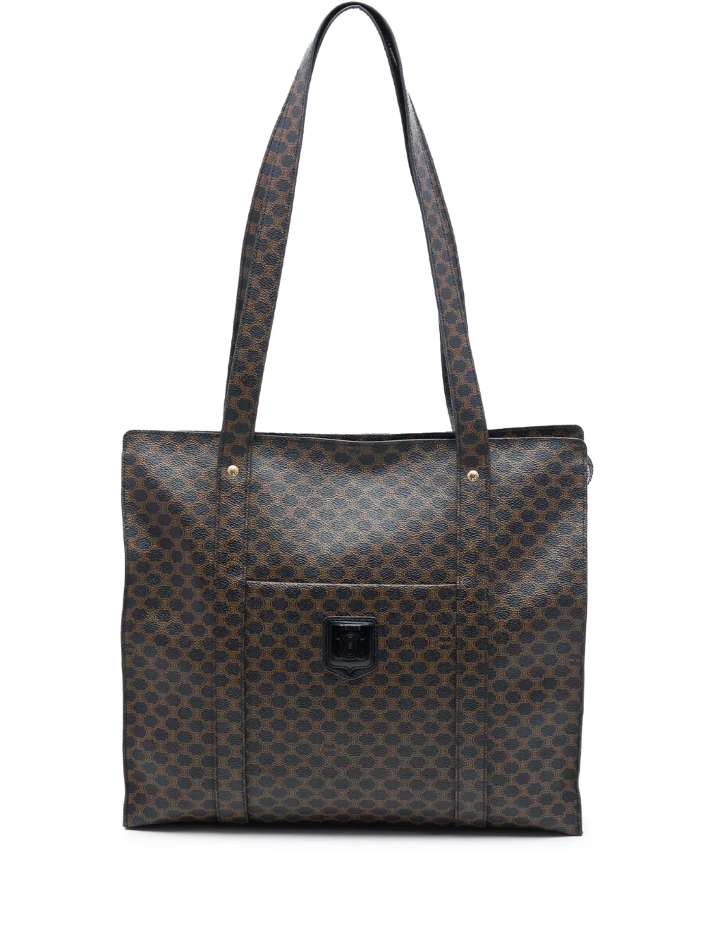 Celine Pre-Owned 20th Century Macadam Coated Canvas tote bag - Braun