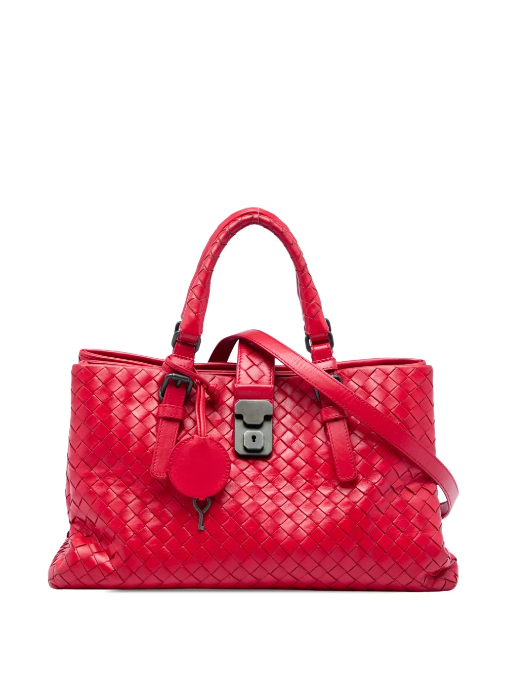 Bottega Veneta Pre-Owned 2012-2026 Small Nappa Intrecciato Roma satchel - Rot