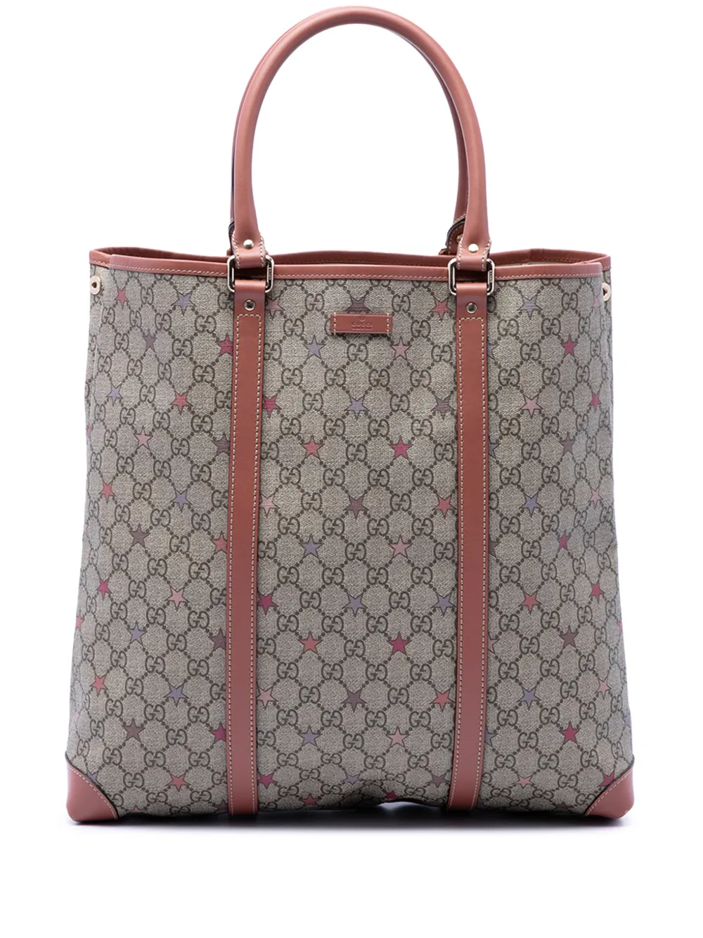 Gucci Pre-Owned 2016-2026 GG Supreme Star Joy Vertical tote bag - Toni neutri