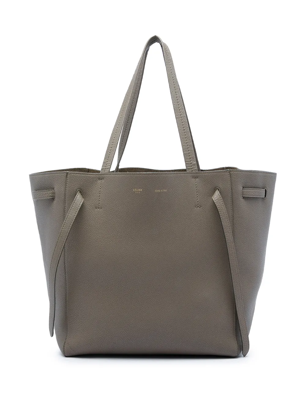 Celine Pre-Owned 2018 Small Grained Calfskin Phantom Cabas tote bag - Braun
