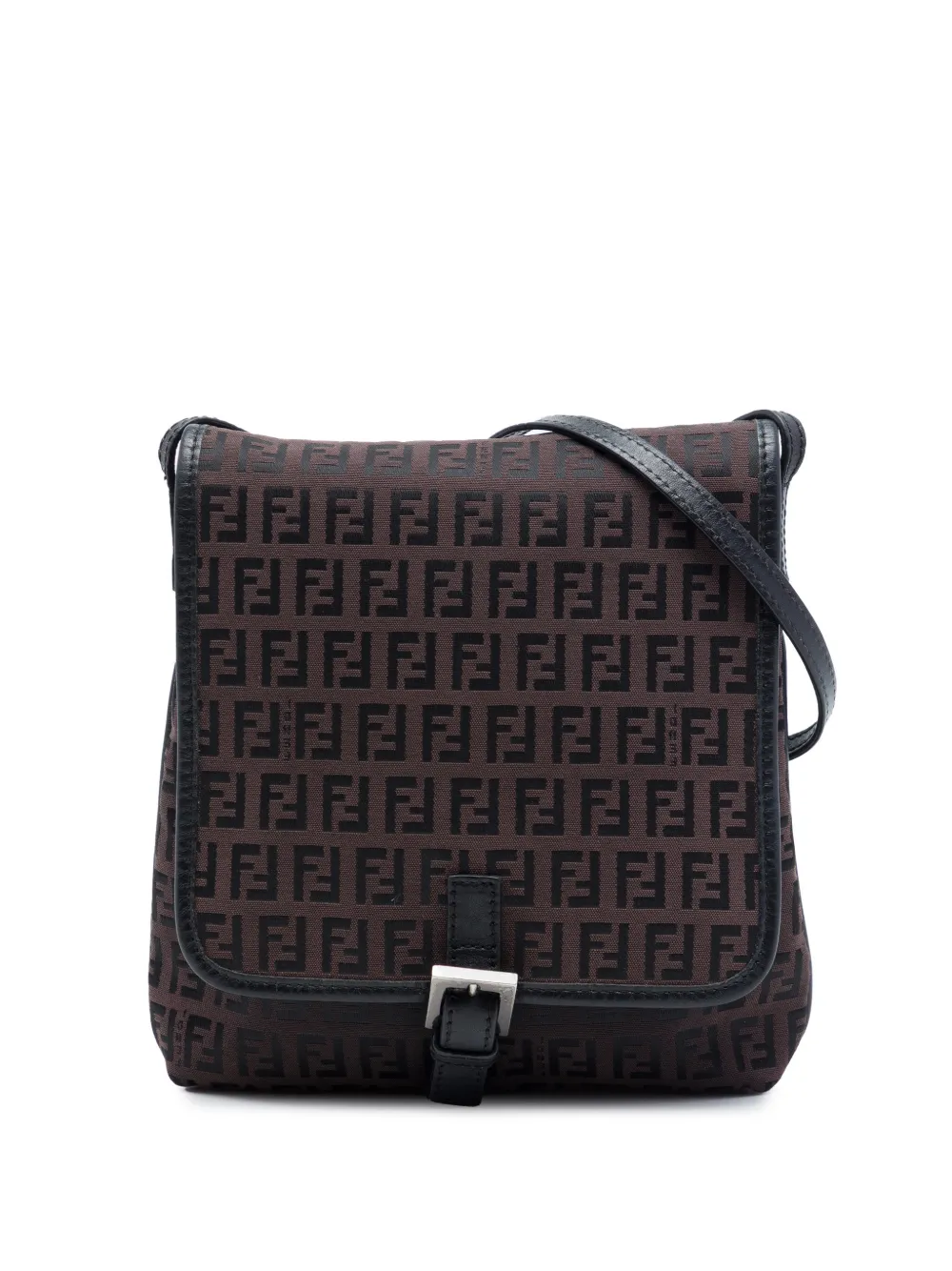 Fendi Pre-Owned 2000-2010 Zucchino Canvas crossbody bag - Marrone