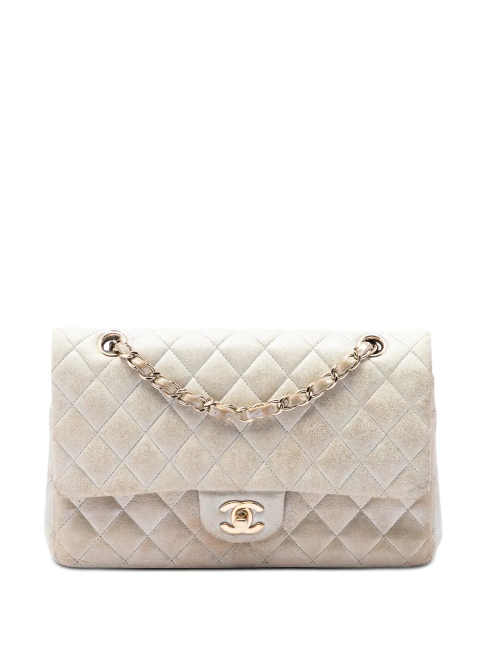 CHANEL Pre-Owned 2011 Medium Classic Iridescent Lambskin Double Flap shoulder bag - Oro