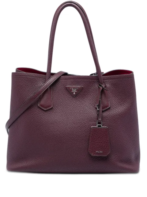 Prada Pre-Owned 2000-2026 Vitello Daino Double Handle Tote satchel