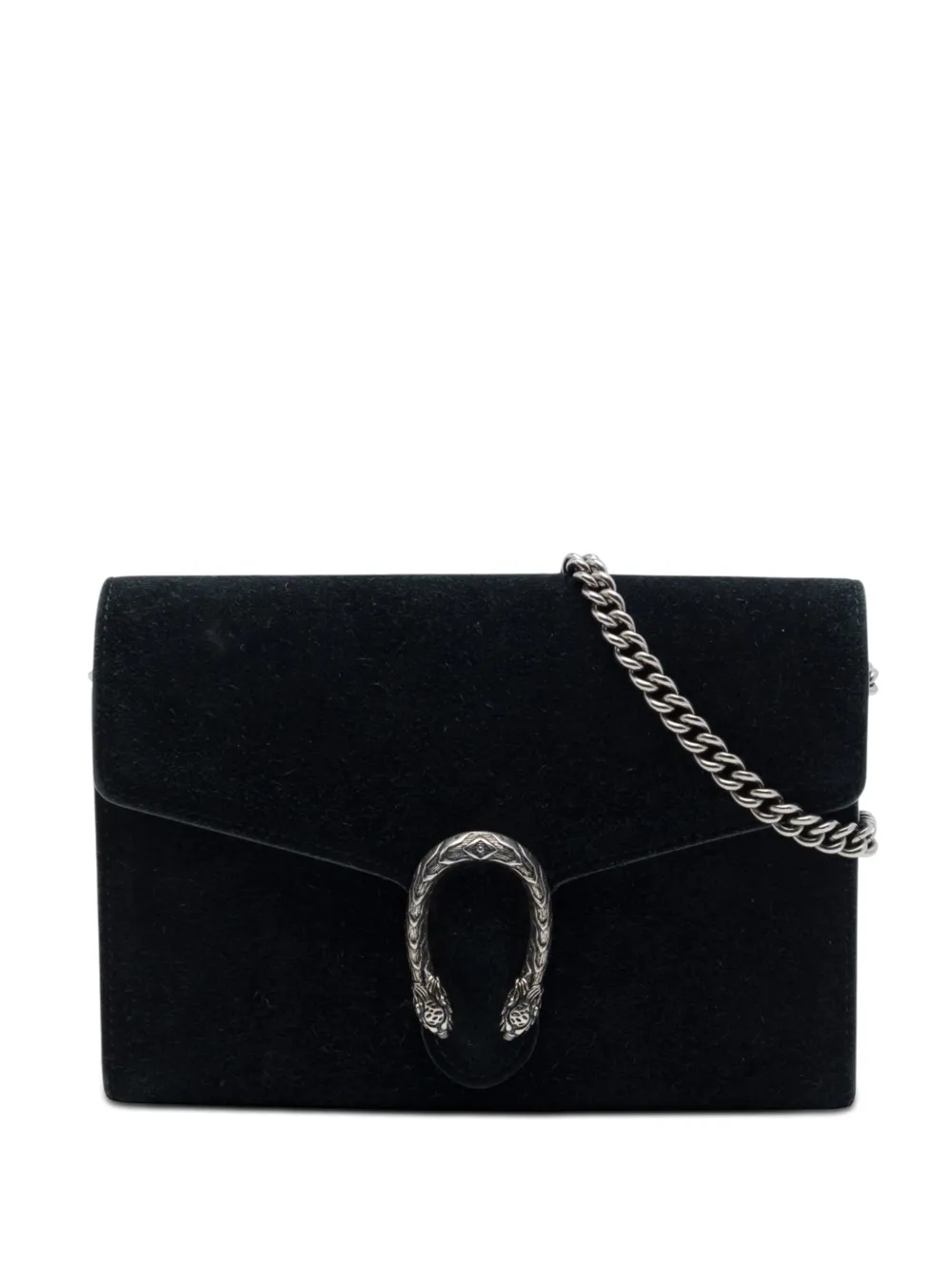 Gucci Pre-Owned 2000-2015 Suede Dionysus Wallet on Chain crossbody bag - Schwarz