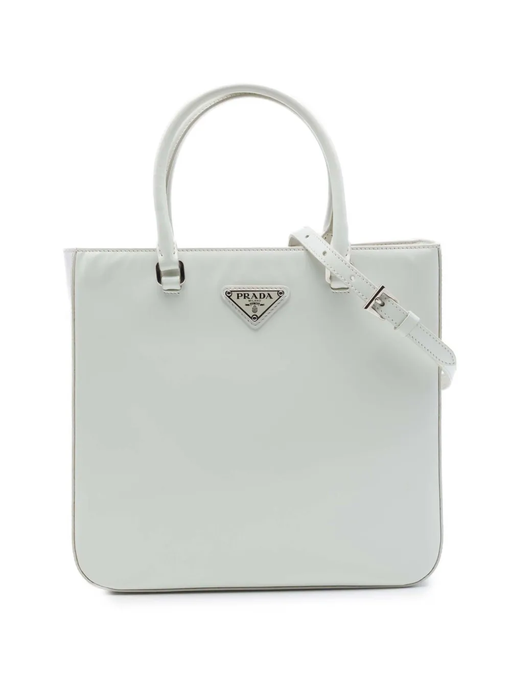 Prada Pre-Owned 2013-2026 Medium Spazzolato Leather satchel - Weiß