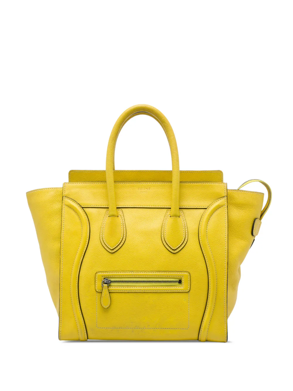 Celine Pre-Owned 2011 Mini Grained Calfskin Luggage tote bag - Gelb