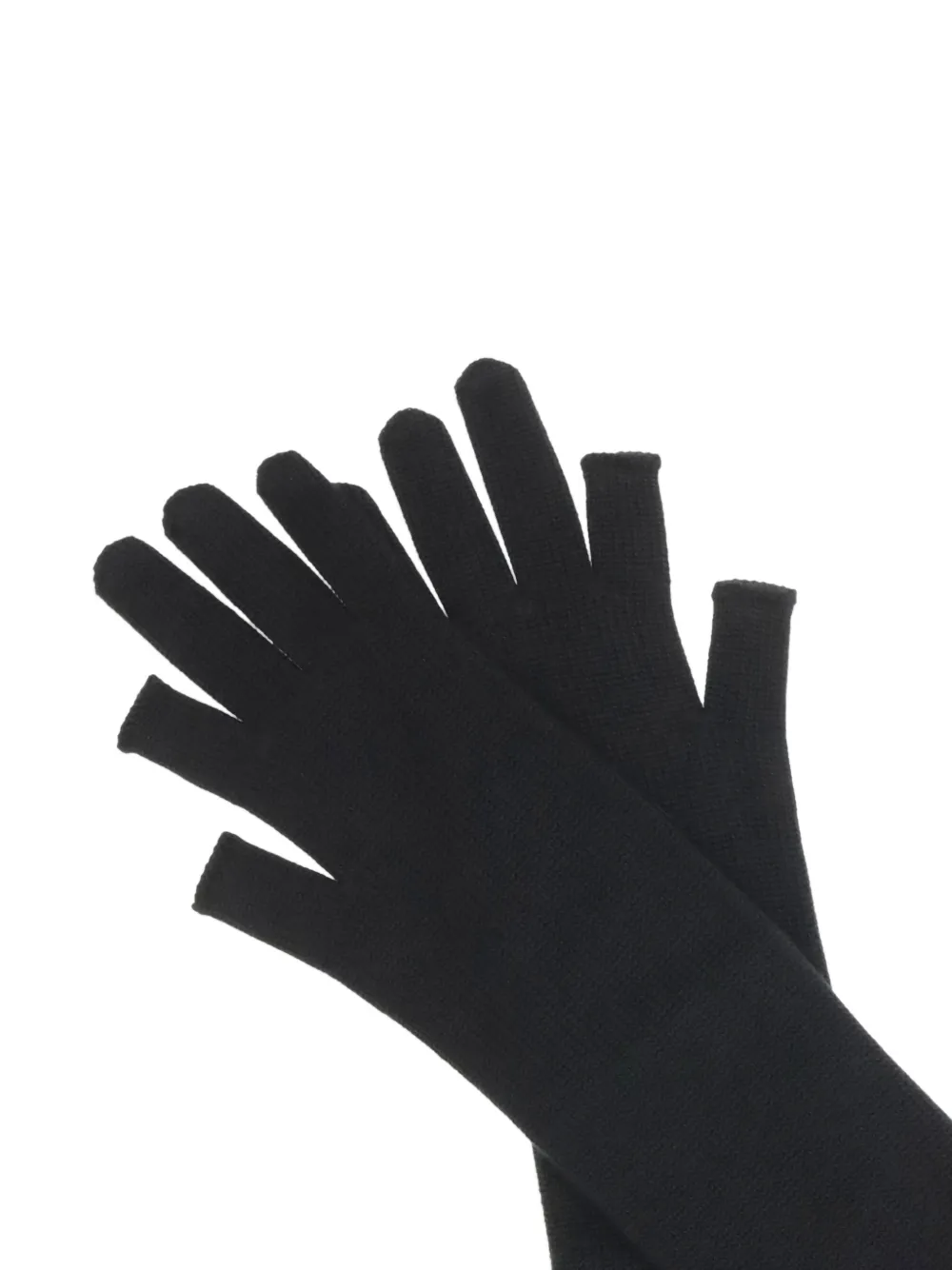 Rick Owens Vingerloze handschoenen Zwart