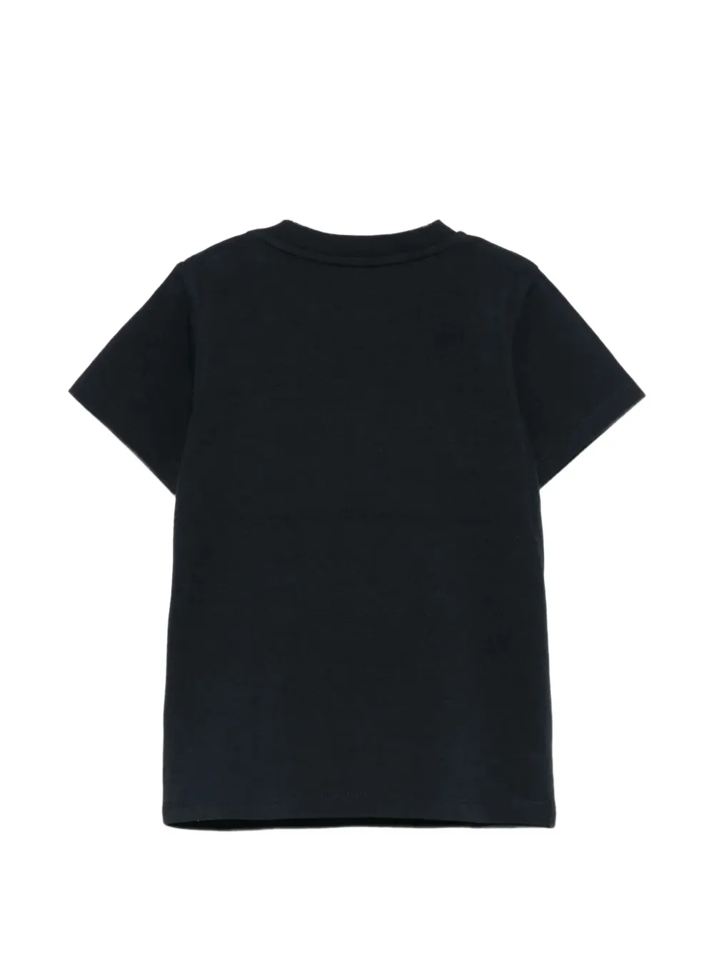 Moncler Enfant T-shirt met patch en logoprint Blauw