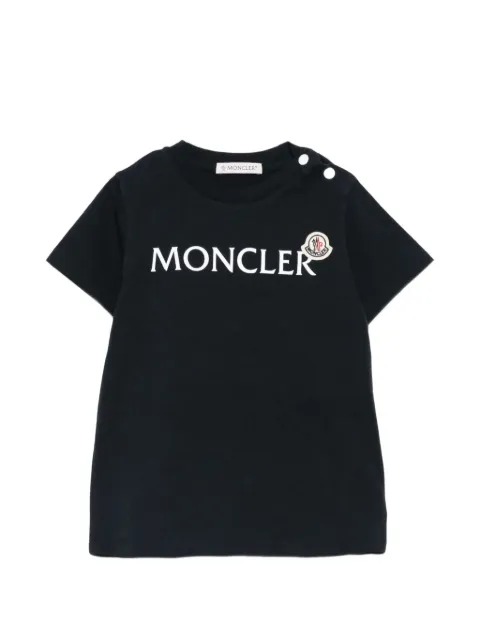 Moncler Enfant logo-print patch-detail T-shirt