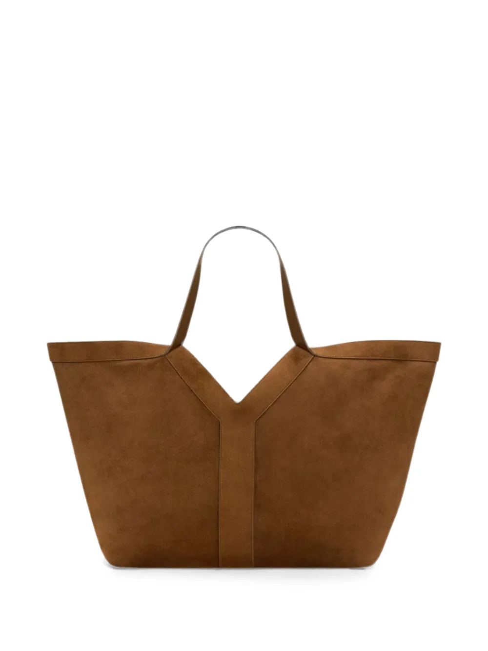 Saint Laurent Y tote in suede - Braun