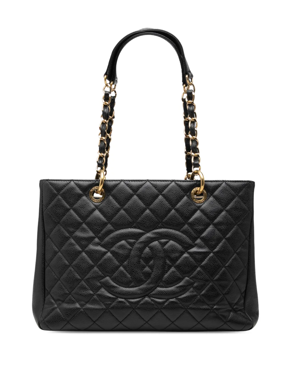 CHANEL Pre-Owned 2012 Caviar Grand Shopping tote bag - Nero