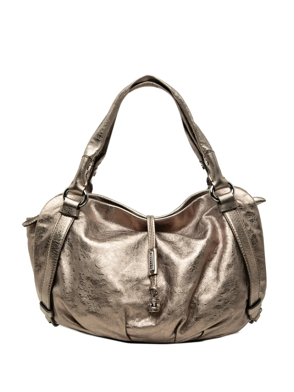 Celine Pre-Owned 2007 Metallic Calfskin Bittersweet hobo bag - Gold