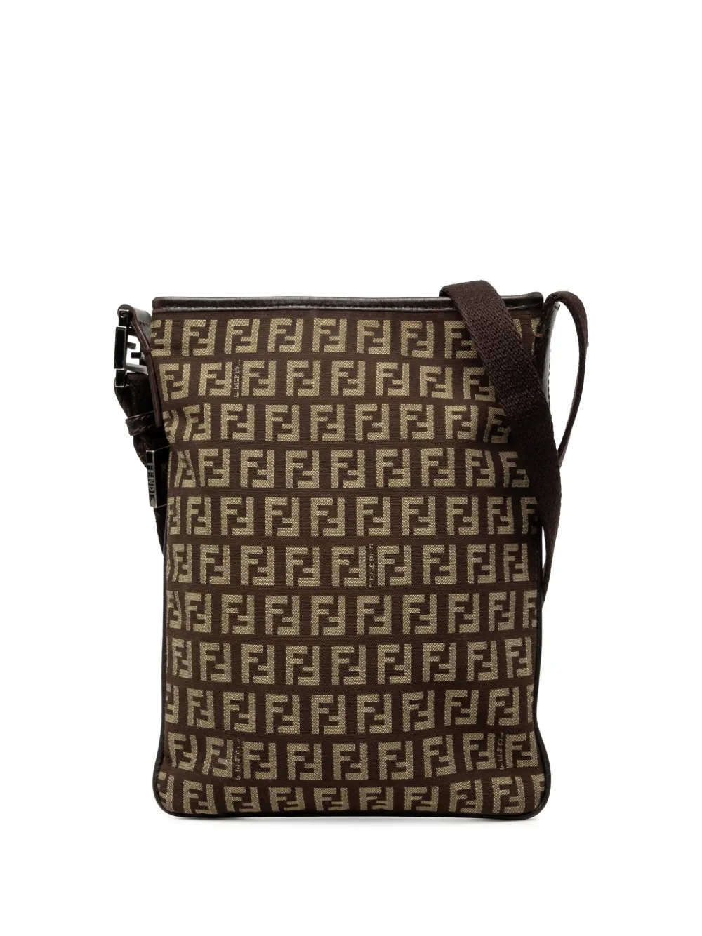 Fendi Pre-Owned 2000-2010 Zucchino Canvas crossbody bag - Marrone