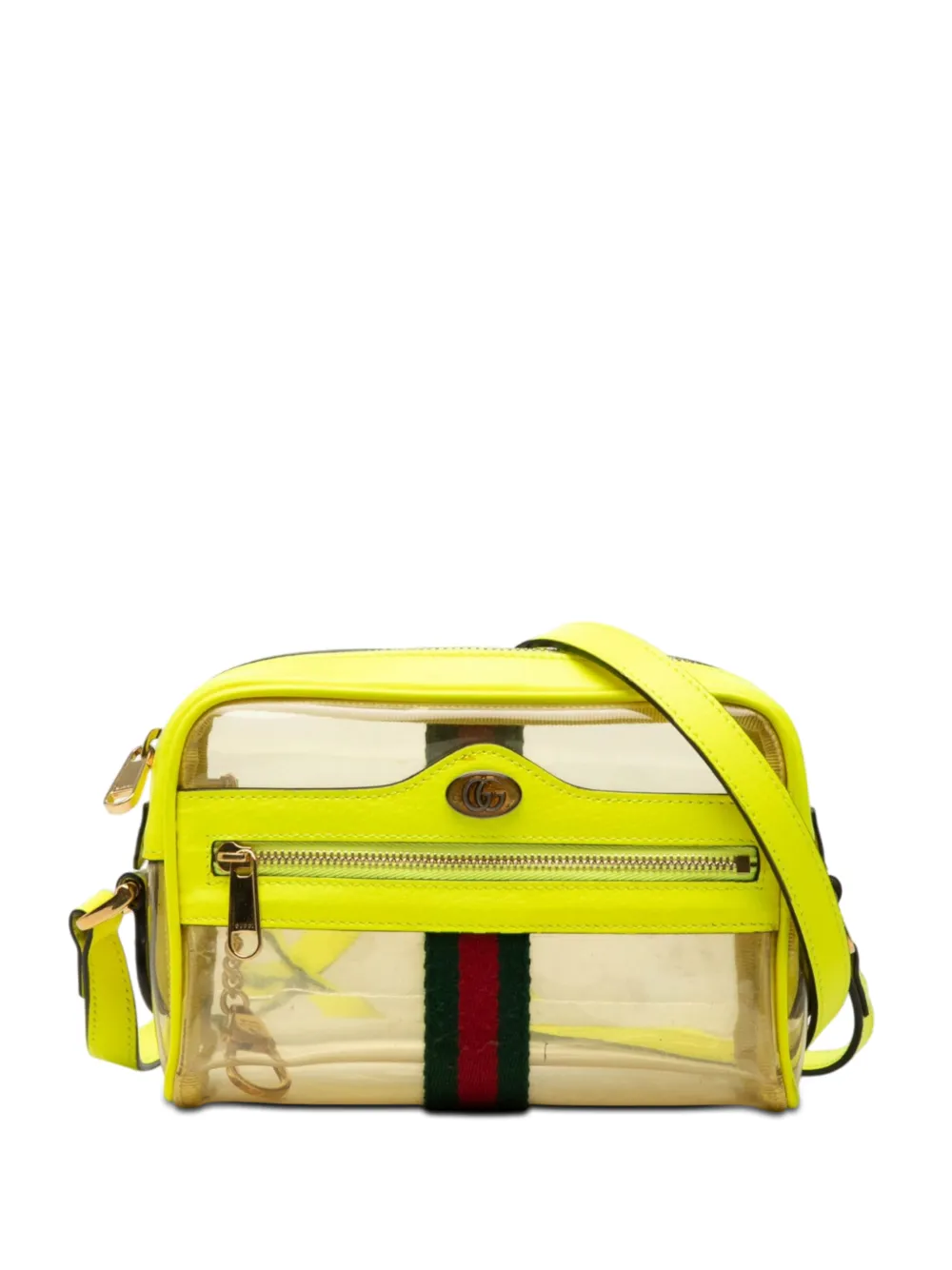 Gucci Pre-Owned 2016-2026 Mini PVC Web Ophidia crossbody bag - Giallo