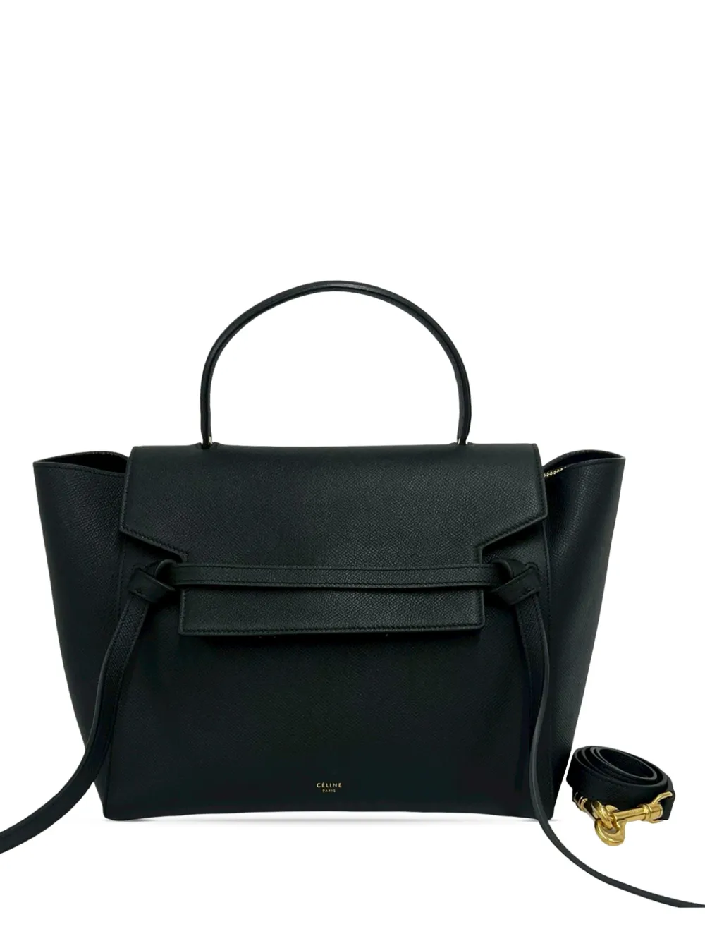 Celine Pre-Owned 2018 Mini Grained Calfskin Belt Bag satchel - Schwarz