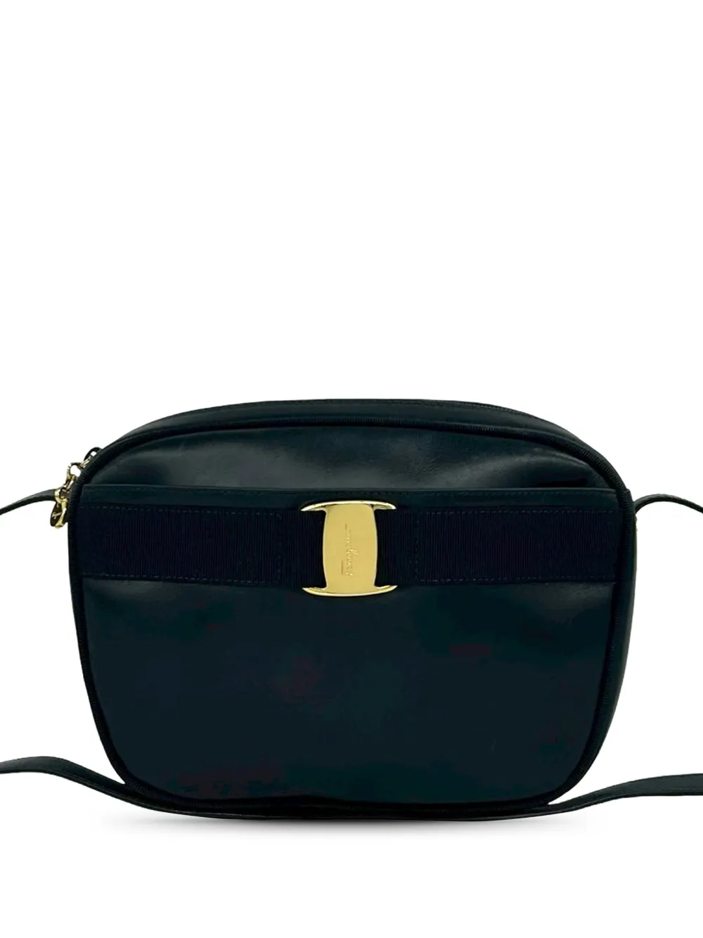 Ferragamo Pre-Owned 2000-2026 Calfskin Vara crossbody bag - Blu