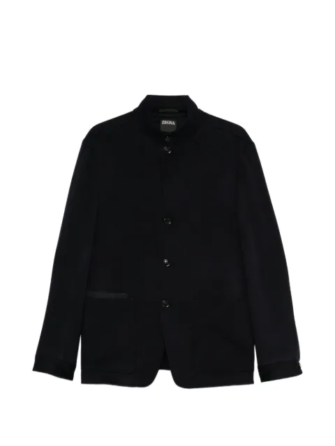 Zegna chaqueta con cuello mao