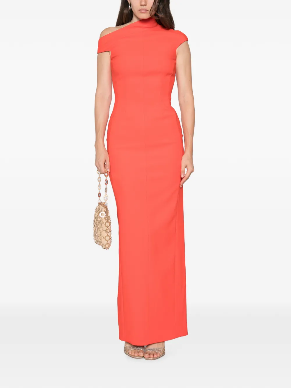 Solace London Arion maxi-dress Oranje