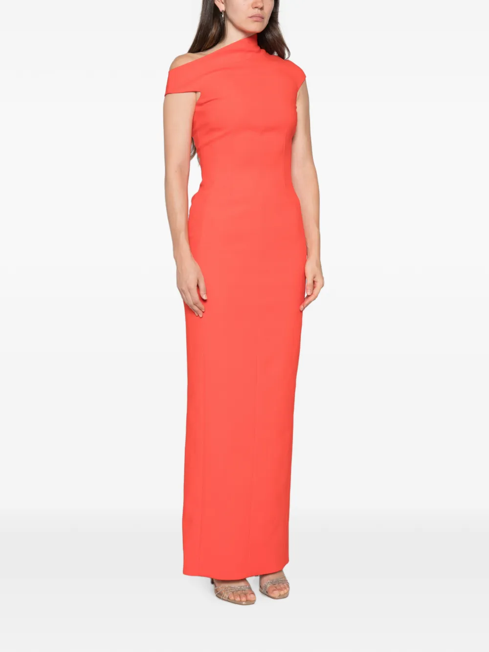 Solace London Arion maxi-dress Oranje
