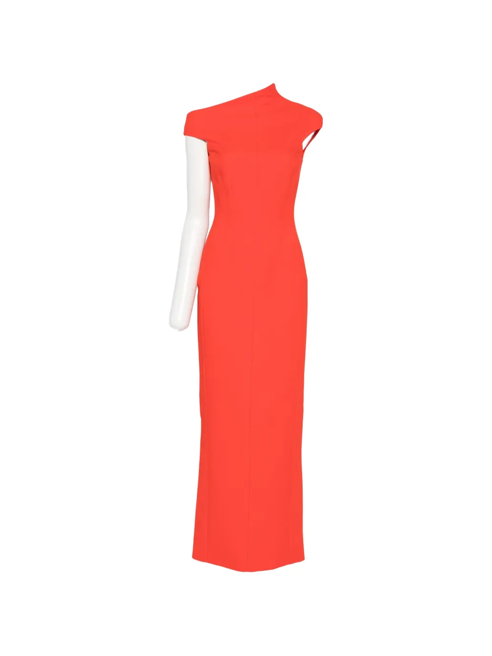 Solace London robe longue Arion à col montant et mancherons - Orange Solace London robe longue Arion à col montant et mancherons - Orange