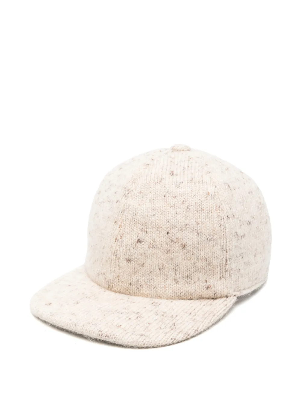 Fabiana Filippi flecked-knit baseball cap - Toni neutri
