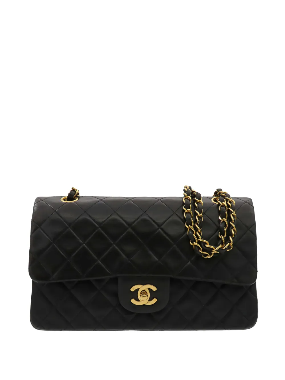 CHANEL Pre-Owned 1991-1994 Medium Classic Lambskin Double Flap shoulder bag - Nero