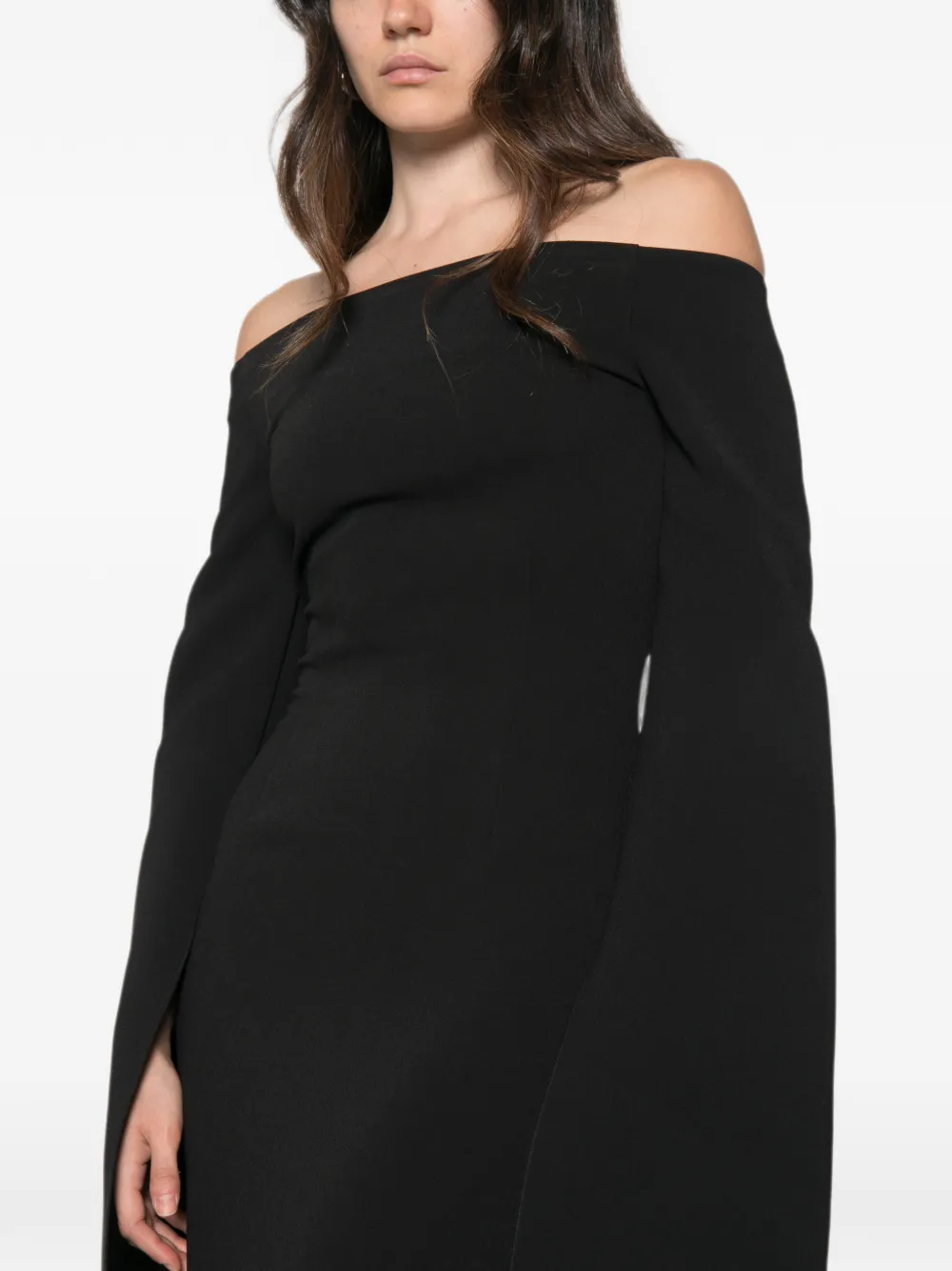 Solace London Marcella maxi-dress Zwart