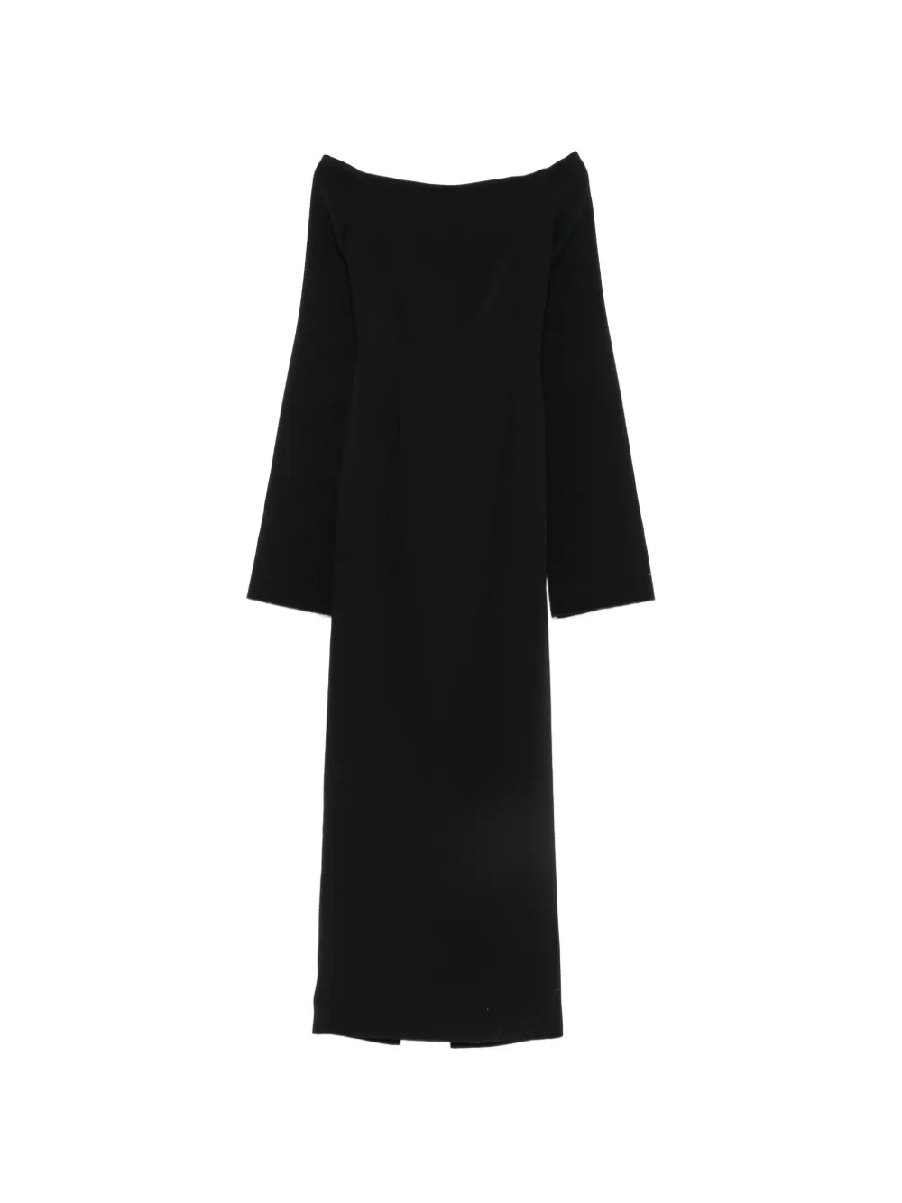 Solace London Marcella off-shoulder bell-sleeve maxi dress - Schwarz