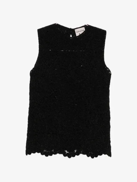 Semicouture chaleco con cuello redondo